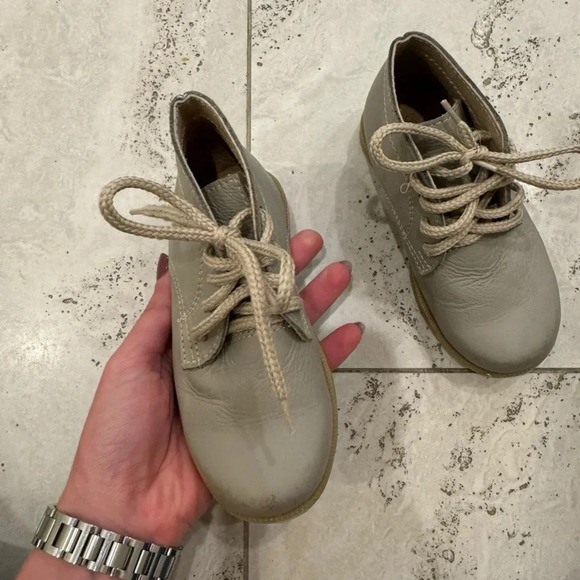 The Humble Soles Leather Grey Chukka Lace-Up Boots - Picture 7 of 8